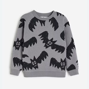 Bat Print Sweatshirt